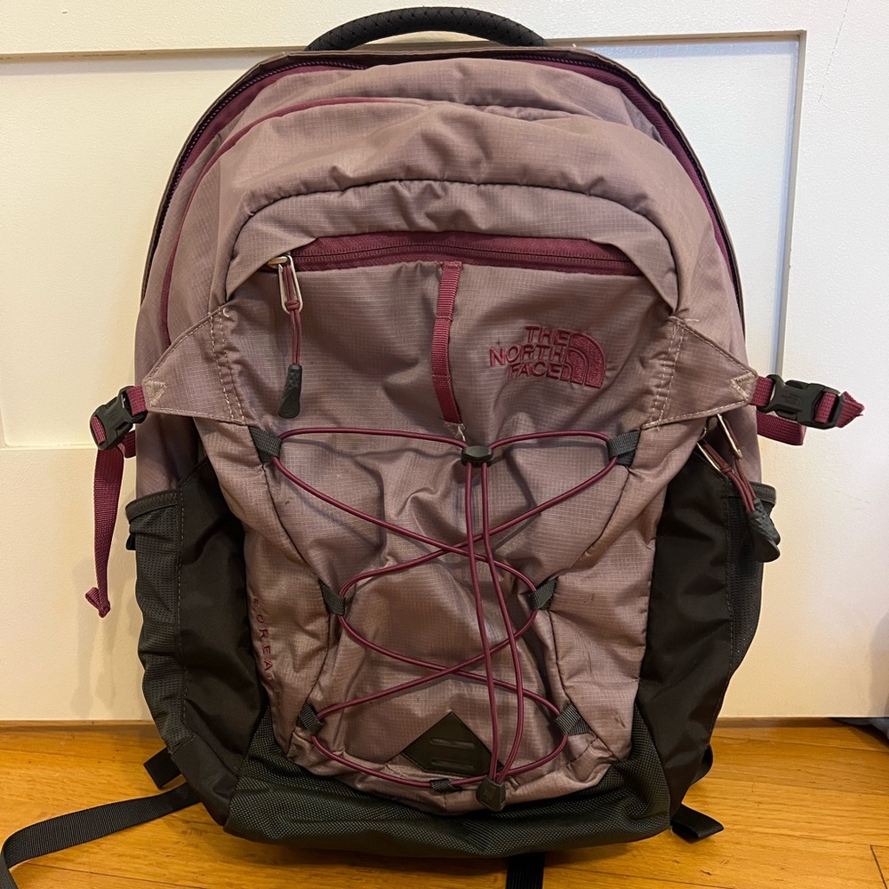 Purple North Face Backpack
